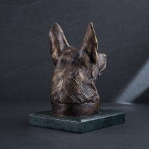 Бронзовая шкатулка ручной работы "Верный друг" сер00029д Онікс