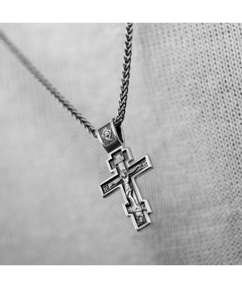 Orthodox cross "Crucifixion of Christ" 132897 Onyx