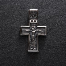 Православний хрест зі срібла 131924 Онікс