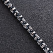 Чоловічий срібний браслет 141719 Онікс