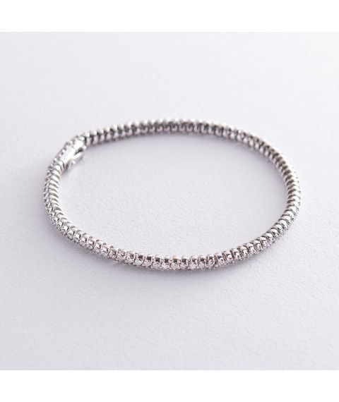 Gold bracelet with diamonds br1264 Onyx 17.5