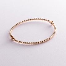 Rigid gold bracelet "Balls" b02773 Onix