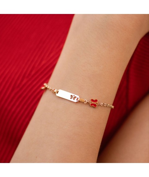 Children's bracelet with enamel b02587 Onix 15