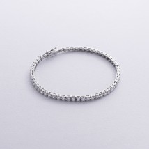 Tennis bracelet in white gold with white diamonds 539721221 Onyx 17.5
