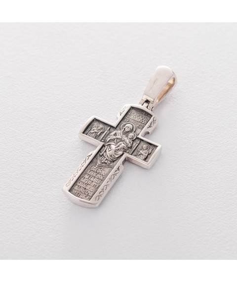 Silver cross with blackening 132346 Onyx