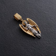Серебряная подвеска "Ангел" с позолотой 132226 Онікс