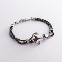 Silver men's bracelet "Anchor" Zancan EXB647-N 20