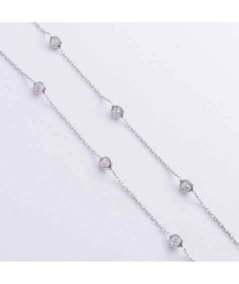 Серебряное колье с фианитами 908-01593 Онікс  42