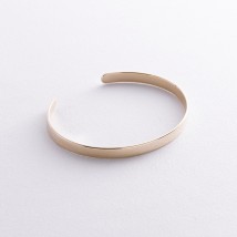 Rigid bracelet in yellow gold (engraving possible) b05348 Onix 16