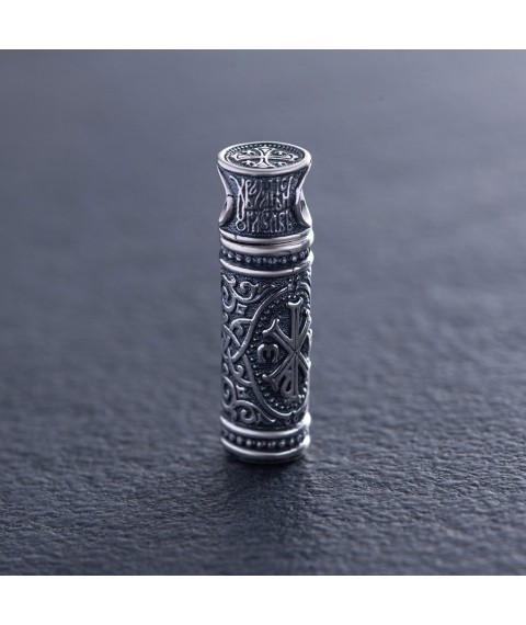 Silver pendant - reliquary 133087 Onyx