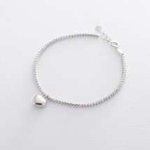 Gold bracelet "Heart" b03107 Onix 17.5