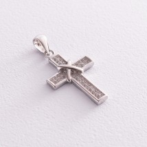 Silver cross with cubic zirconia 132009 Onyx