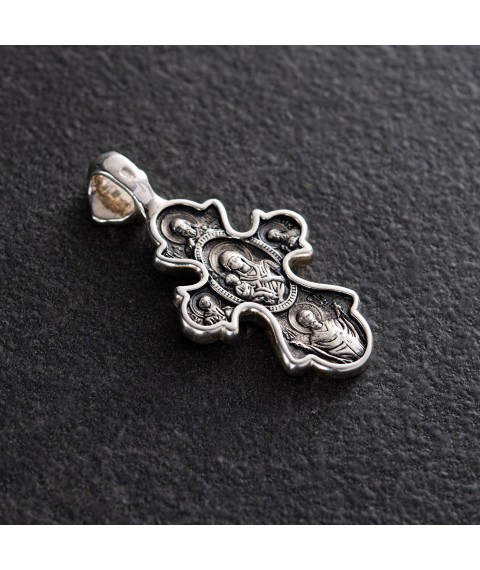 Православный крест "Икона Божией Матери "Троеручица" 131923 Онікс