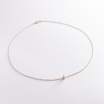 Колье "Шар" в желтом золоте кол01759 Онікс  40