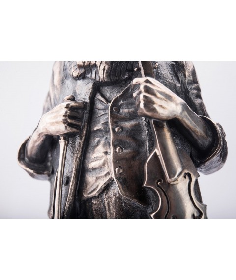 Handmade silver figure "Violinist" ser00032 Onix