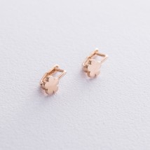 Gold earrings "Flowers" s05708 Onyx