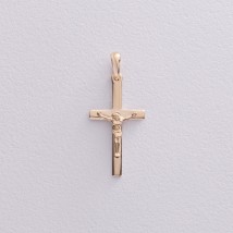 Cross "Crucifixion" in yellow gold p03879 Onyx
