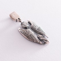 Silver pendant "Archangel" (blackened) 13867 Onyx