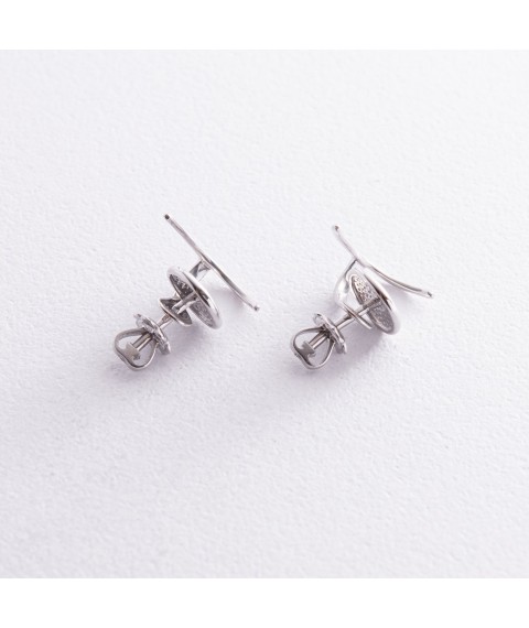 Earrings - "Celine" jackets in silver 902-01132 Onyx