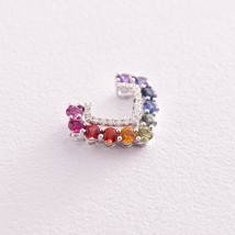 Gold pendant with multi-colored sapphires and diamonds pb0290nl Onyx
