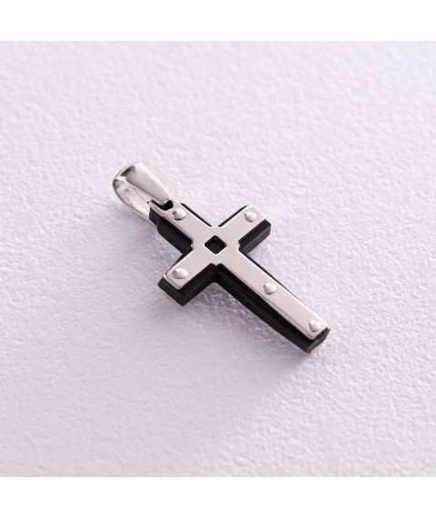 Срібний хрестик (полімер) 133158 Онікс
