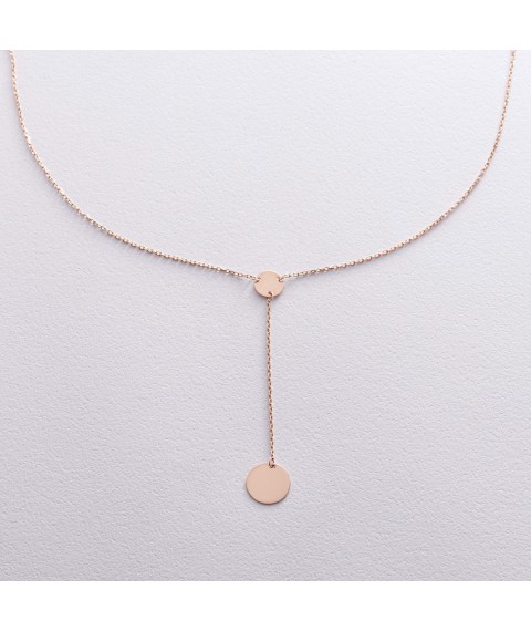 Gold necklace for engraving coll01479 Onix 45