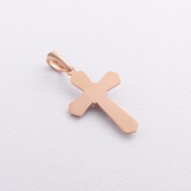 Крестик с распятием (красное, белое золото) п04000 Онікс