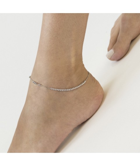 Silver bracelet "Balls" on the leg 141487 Onix 27