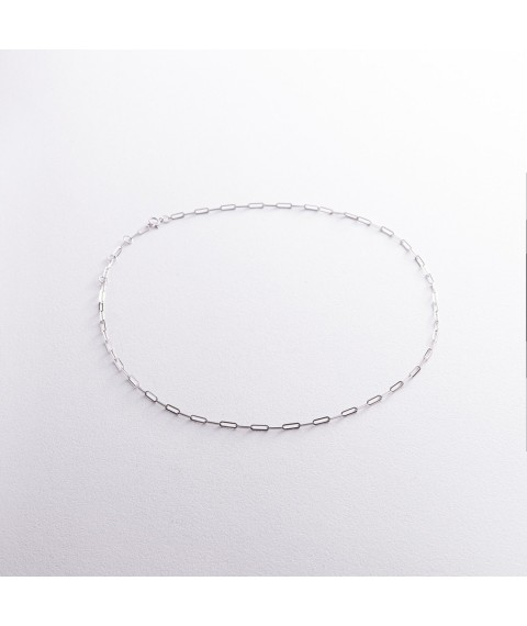 Necklace "Vanessa" mini in white gold coll02393 Onix 43