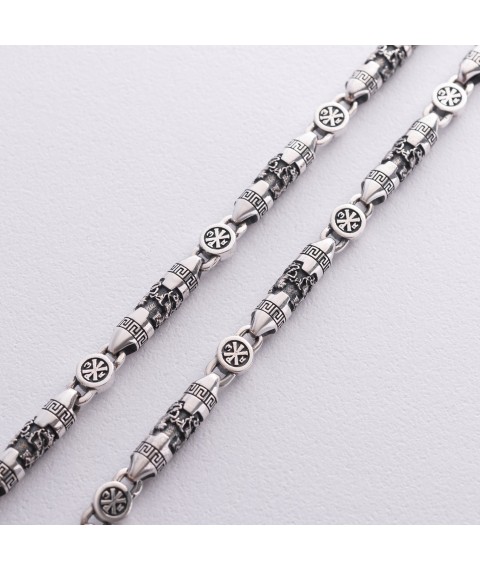Silver men's chain 1167 Onyx