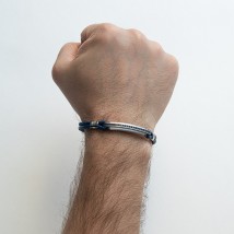 Men's bracelet ZANCAN ESB179-BL Onix 19.5