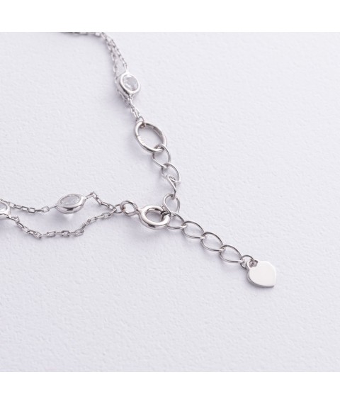 Серебряный браслет с фианитами 905-01592 Онікс 17