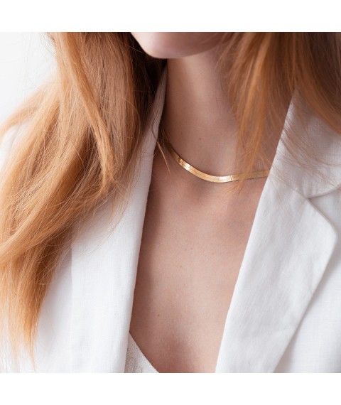 Necklace "Naomi" in yellow gold ts00459 Onix 50