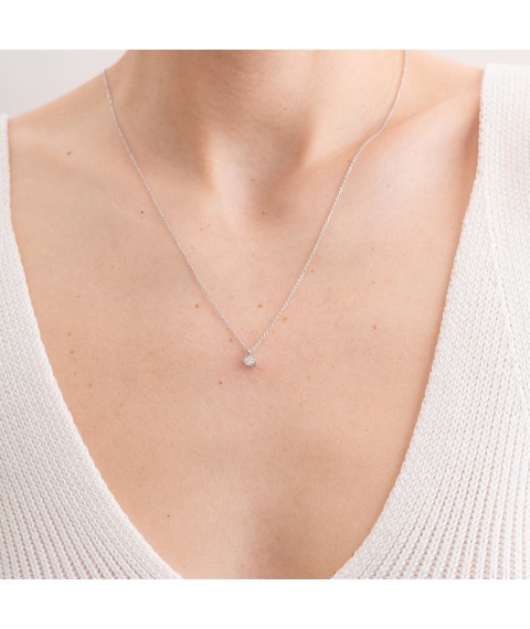 Necklace in white gold with diamond 718891121 Onyx 40