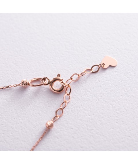Gold bracelet "Keys" (cubic zirconia) b04881 Onix 20