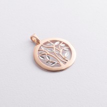 Gold pendant "Tree of Life" p03144 Onyx