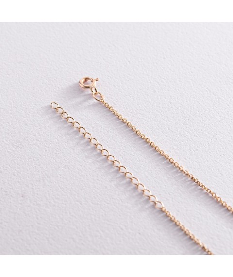 Necklace "Pin" in yellow gold count02254 Onix 45