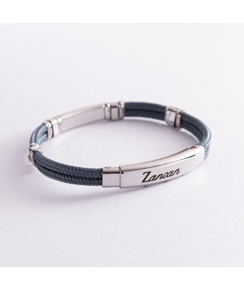 Men's bracelet with silver and gold insert Zancan EXB577R-AV 19