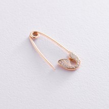 Gold pin with diamonds 206564ch Onyx