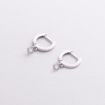 Серебряные серьги с фианитами 7239 Онікс