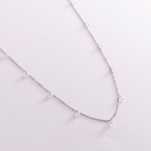 Серебряное колье с фианитами 181198 Онікс  70
