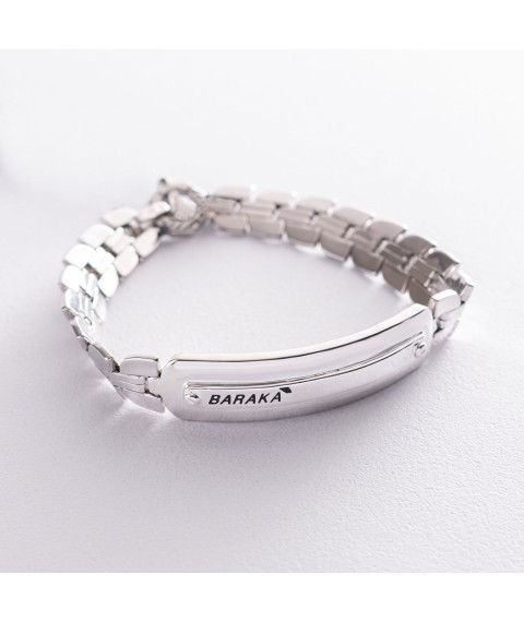 Men's silver bracelet B0021r Onyx 21