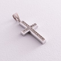 Silver cross with cubic zirconia 131601 Onyx