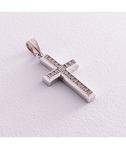Silver cross with cubic zirconia 131601 Onyx