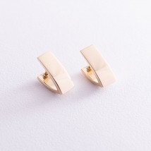 Earrings "Impeccability" in yellow gold s07000 Onyx