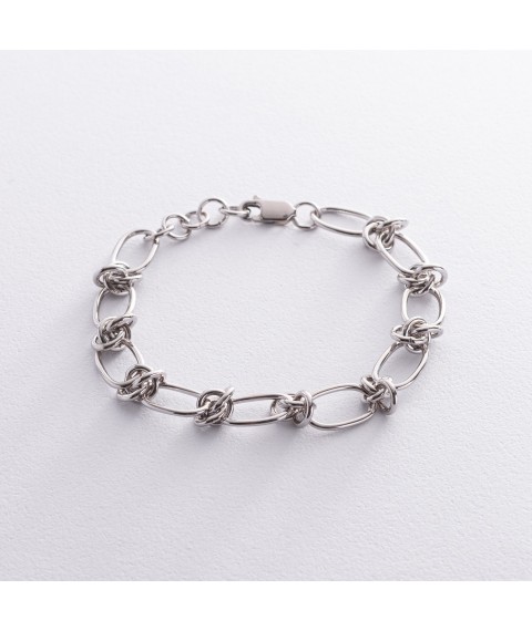 Silver bracelet "Scarlett" 141641 Onyx 18