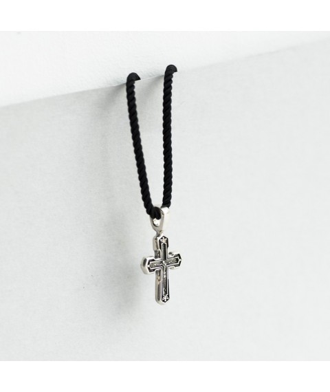 Silver cross with crucifix 132478 Onyx