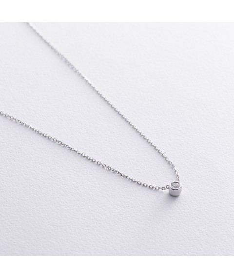 Necklace in white gold with diamond 732861121 Onyx 45