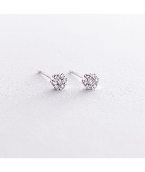 Gold stud earrings (diamond) sb0124sl Onyx