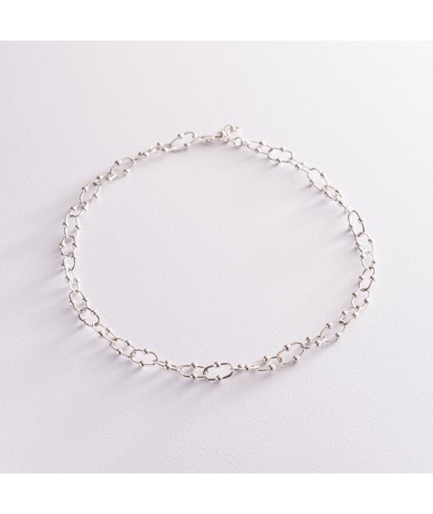Silver necklace "Fantasy" 181110 Onyx 40